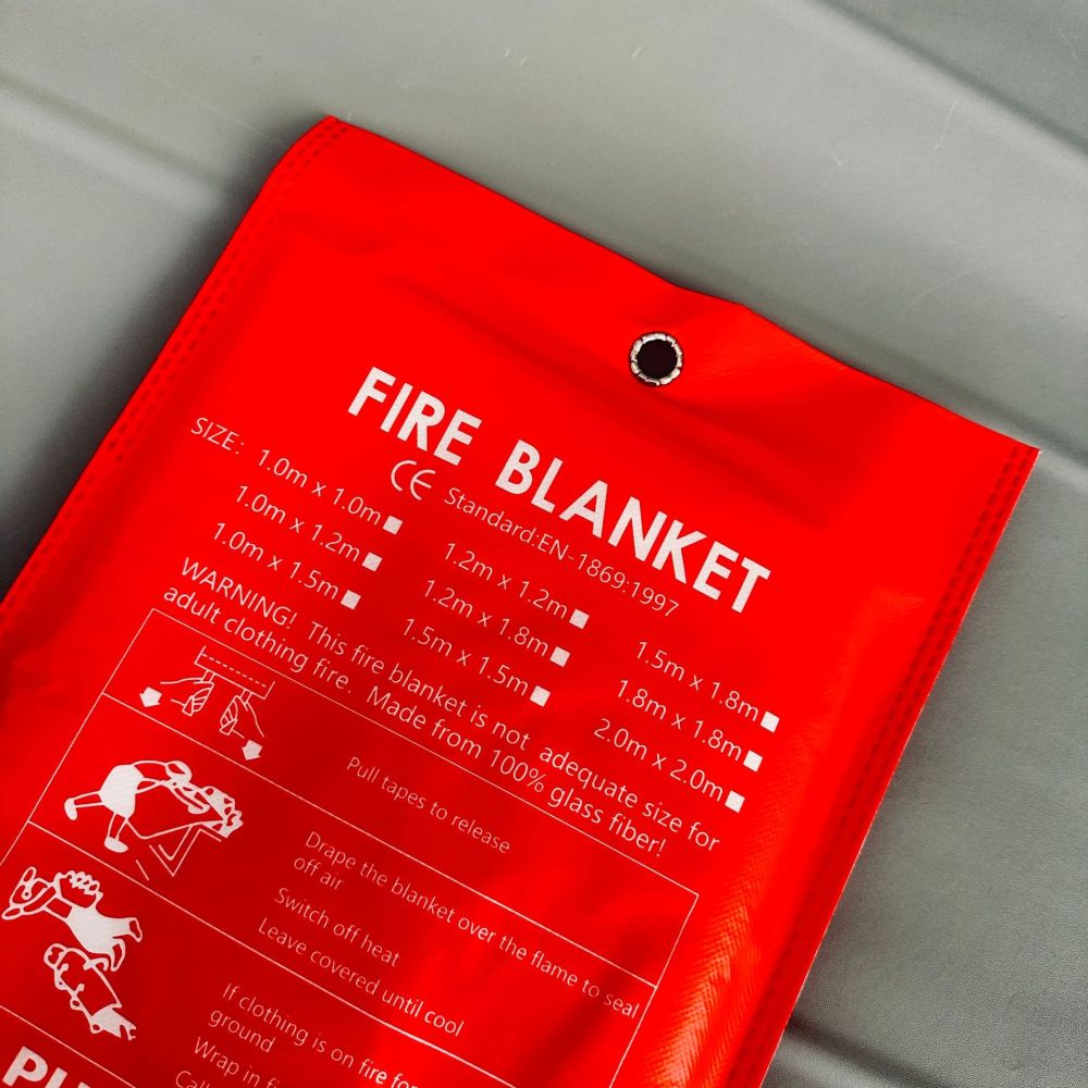 Fire Blanket Kitchen - Selimut Pemadam Api Darurat, Pelindung Keselamatan,