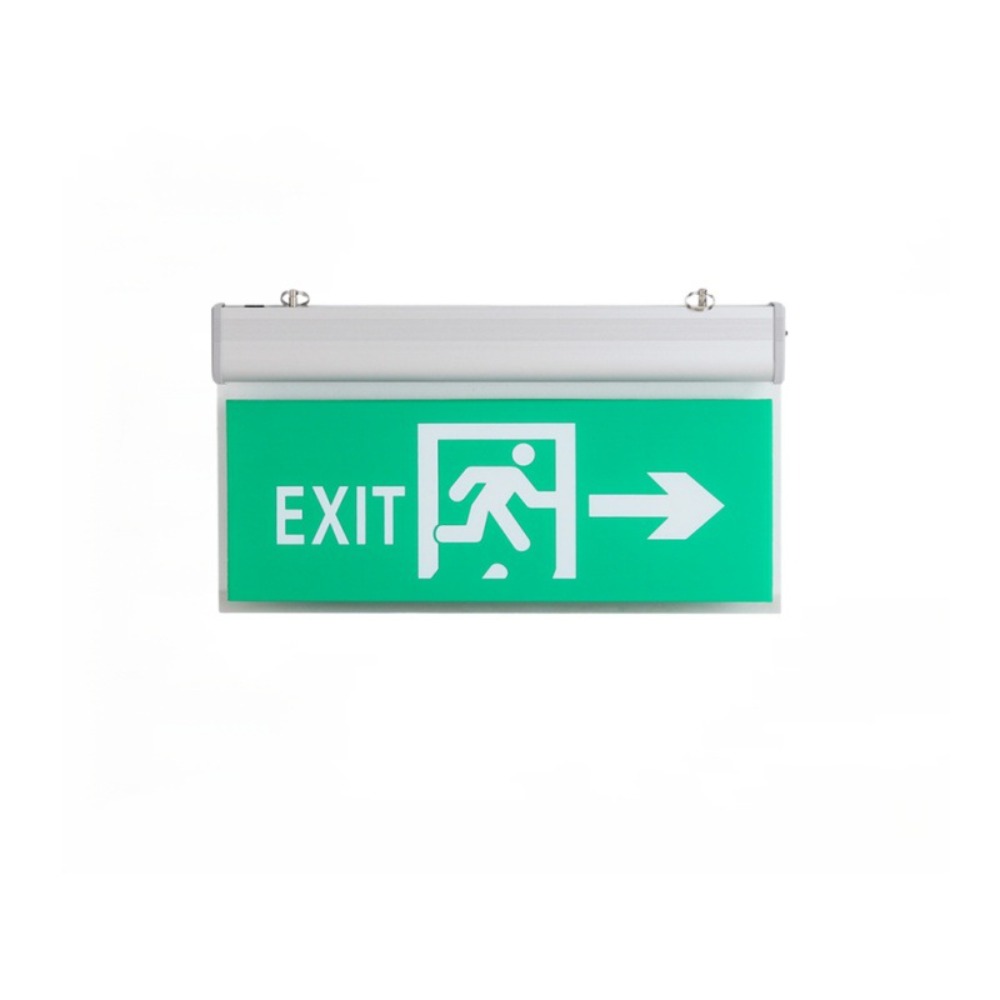 Emergency Exit Sign - Lampu Tanda Darurat LED Komersial 110-240V,