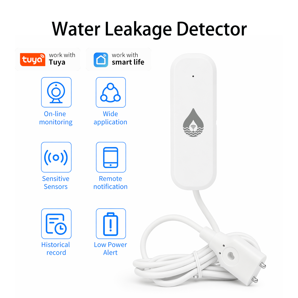 Sensor Alarm Kebocoran Air WiF - Water Alarm Sensor ulasan dan harga