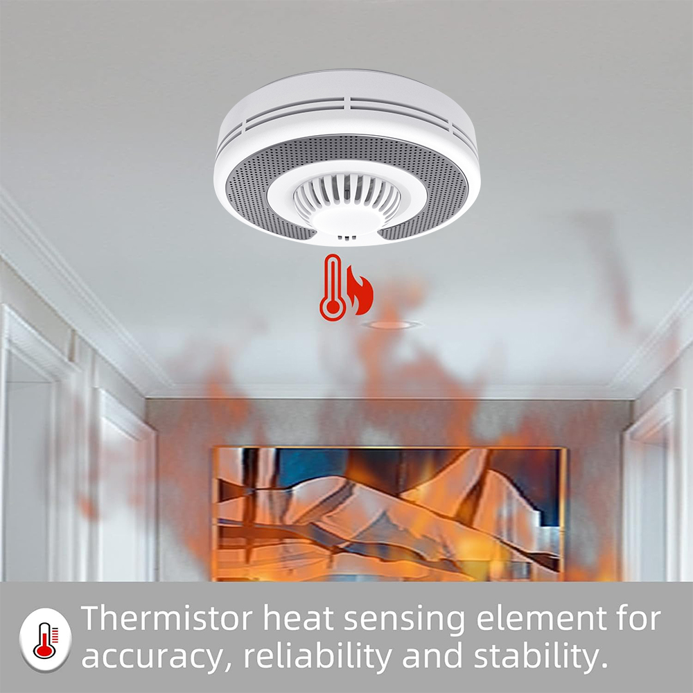 Nirkabel Saling Terkait (433MH - Smoke Detector Interconnected ulasan dan harga