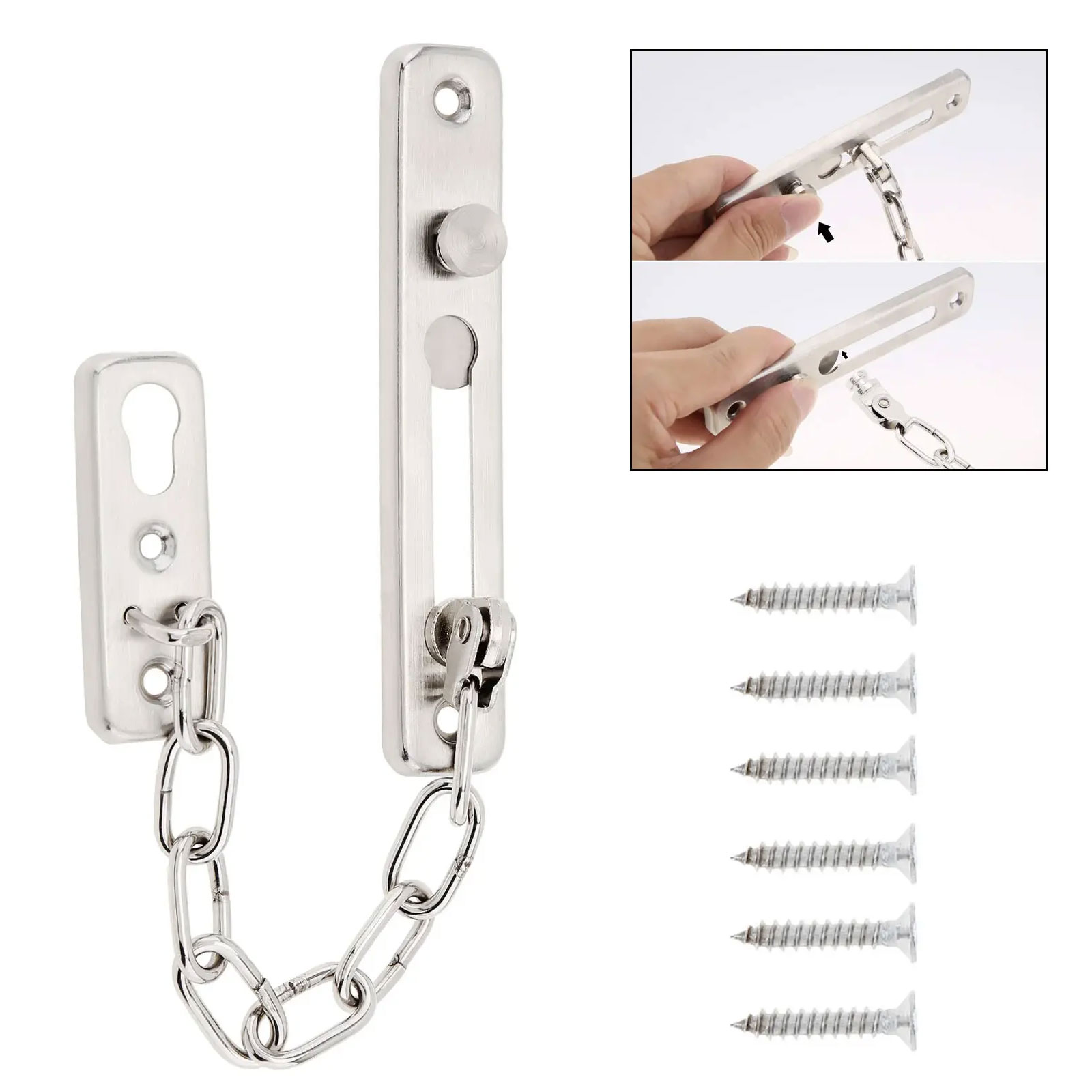 Kunci Rantai Geser Pintu Penga - Security Chain Door ulasan dan harga