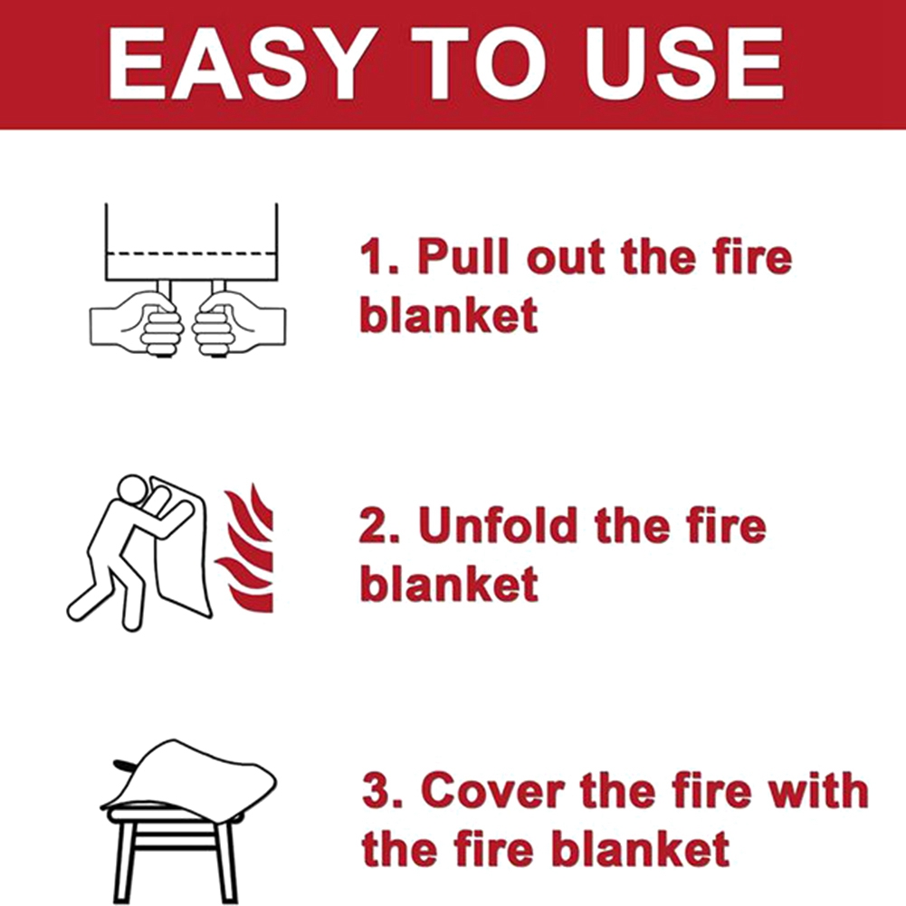 AED2-Tikar Darurat Anti Api, T - Fire Blanket Kitchen ulasan dan harga