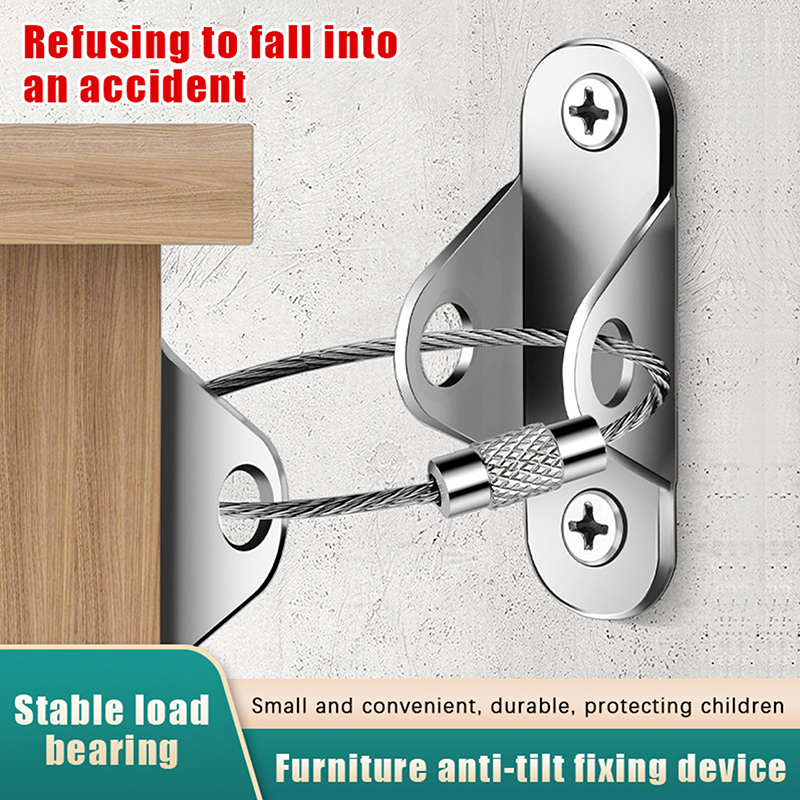 **1Set Jangkar Furnitur Anti T - Earthquake Anchor Strap ulasan dan harga